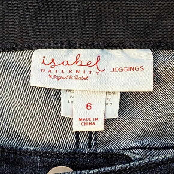 Isabel Maternity by Ingrid & Isabel Underbelly Denim Jeggings Jeans Size 6 - Picture 7 of 7